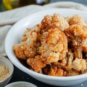 Baked Cauliflower With Sweet Chilly