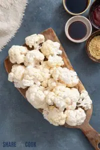 Baked Cauliflower With Sweet Chilly Steps